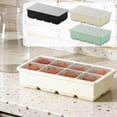 thumbnail image 1 of Bandeja para moldes de cubos de hielo de silicona en frigorífico doméstico • Caja de máquina de hielo con compartimento individual • Recipiente para congelación de fácil liberación con tapa de sellado, 1 of 6
