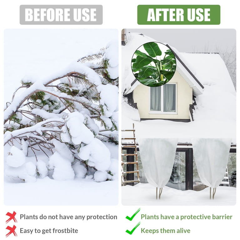 Plant Frost Protection Covers, 3 Pack, 40x31 Inches photo 2