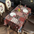 thumbnail image 2 of Pioneer Flower Floral Print Pattern Rectangle Tablecloth 60"x120", Waterproof Polyester Table Cloth, Wipeable Spillproof for Dining Camping Indoor Outdoor, 2 of 6