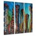 thumbnail image 3 of All My Walls 'New York City Jazz Night' by Marina Rehrmann 3 Piece Painting Print Plaque Set, 3 of 6