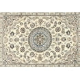thumbnail image 1 of Ahgly Company Machine Washable Indoor Rectangle Traditional Khaki Green Area Rugs, 9' x 12', 1 of 7