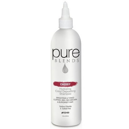 Pure Blends Hydrating Color Depositing Shampoo, 8.5 oz, Cherry (Red, Red-Brown, Burgundy (Best Color Depositing Shampoo For Red Hair)