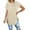 Khaki-02, variant on Mittory Womens Summer Oversized T Shirts Casual Short Sleeve Loose Side Split Tops Gym Workout Top