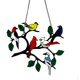 thumbnail image 5 of Colgante de aleación de doble cara con cuatro pájaros que gotean aceite, colgante de aleación de arte de color, colgante de pájaro, decoración de ventana, 5 of 5