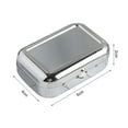 thumbnail image 5 of Walbest Creative Portable Mini Ashtray with Lockable Lid, Metal Square Desktop Cigarette Ash Case, Fashion Pocket Ashtray for Indoor or Outdoor Use, 2.36" x 1.57" x 0.79", 5 of 7