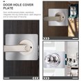 thumbnail image 2 of Mobutofu 4Pcs 13X9CM Stainless Steel Door Reinforcement Plates for Doorknob and Lock Protection, 2 of 8