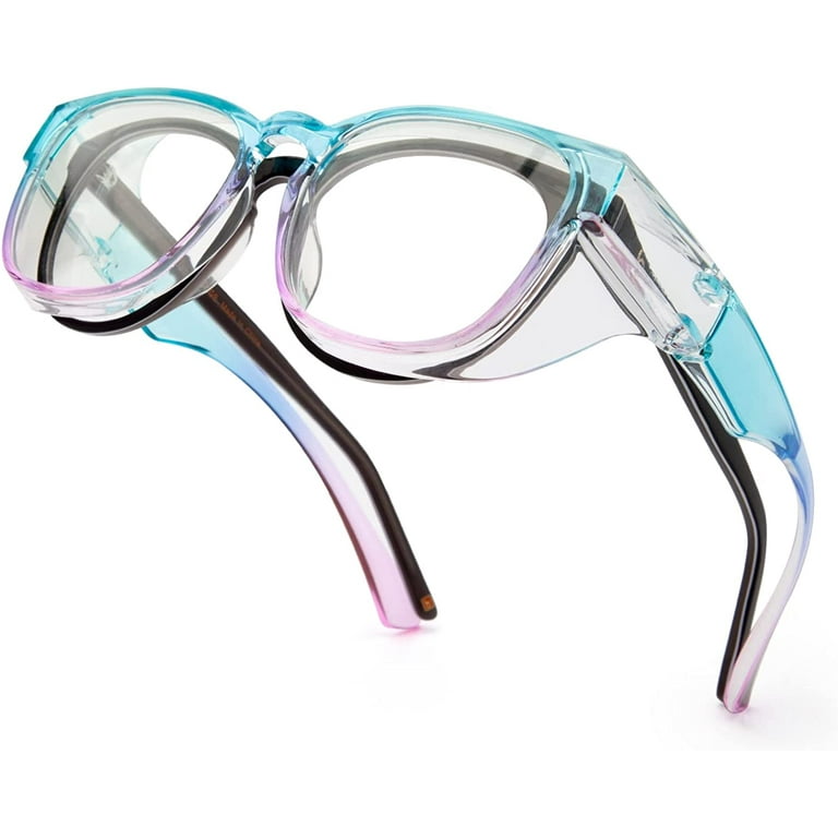 JO Anti Fog Safety Glasses Fit Over Eyeglasses Polarized Safety Sunglasses  Tinted Goggles for Men Women Nurses 