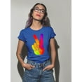 thumbnail image 2 of Colorful Peace Sign T-Shirt Men -SPIdeals Designs, Male 3X-Large, 2 of 4