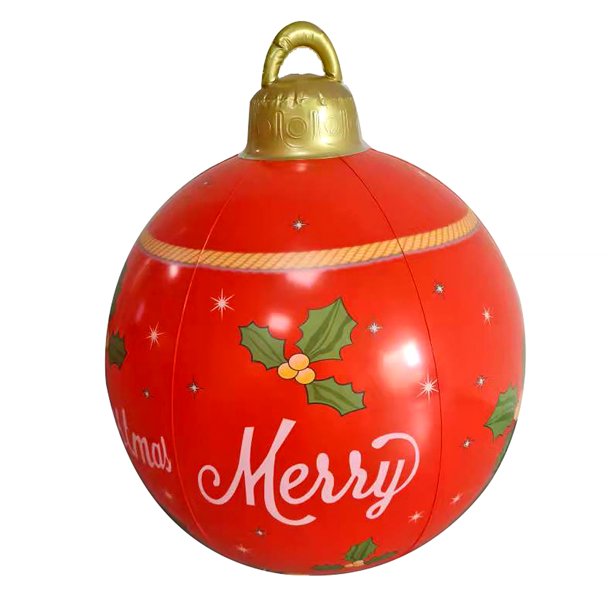 Navidad impermeable inflable bola de Navidad patio camino decoración sala de estar año nuevo ornamento juguetes festivos de fiesta 60 cm navidad kenally HA010309-11