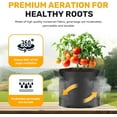 thumbnail image 3 of 24-Pack 5 Gallon Nonwoven Grow Bags, Aeration Fabric Pots with Handles, Suitable for Garden Fruits, Vegetables and Flowers, Black, 3 of 11