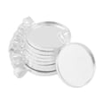 thumbnail image 4 of GUOOL 10sets 25mm Blank Round Base Cameo Setting Bazel DIY Cabochon Silver White, 4 of 9