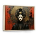 thumbnail image 2 of Designart "Silent Samurai Woman of Grace in Japanese Art I" Japan Art Floater Framed Wall Decor, 2 of 7