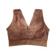 thumbnail image 4 of Wireless Bra for Women V Neck Plus Size Sleep Bra Full Coverage Lounge Comfort Bras Wide Strap Bralette, 4 of 4