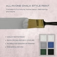 thumbnail image 2 of Oslo Home Chalk Style All In One Paint, Grey (Stormy Night), Quart (32oz), Matte, no Sanding or Priming, for Furniture, Home Decor, 2 of 6