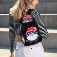 thumbnail image 6 of Picia Gnome Independence Day Printed Canvas Daypack - Stylish and Durable Vintage Compact Backpack - Class, Work, Travel, or Laptop Bookbag,Organized Compartments-Small, 6 of 6