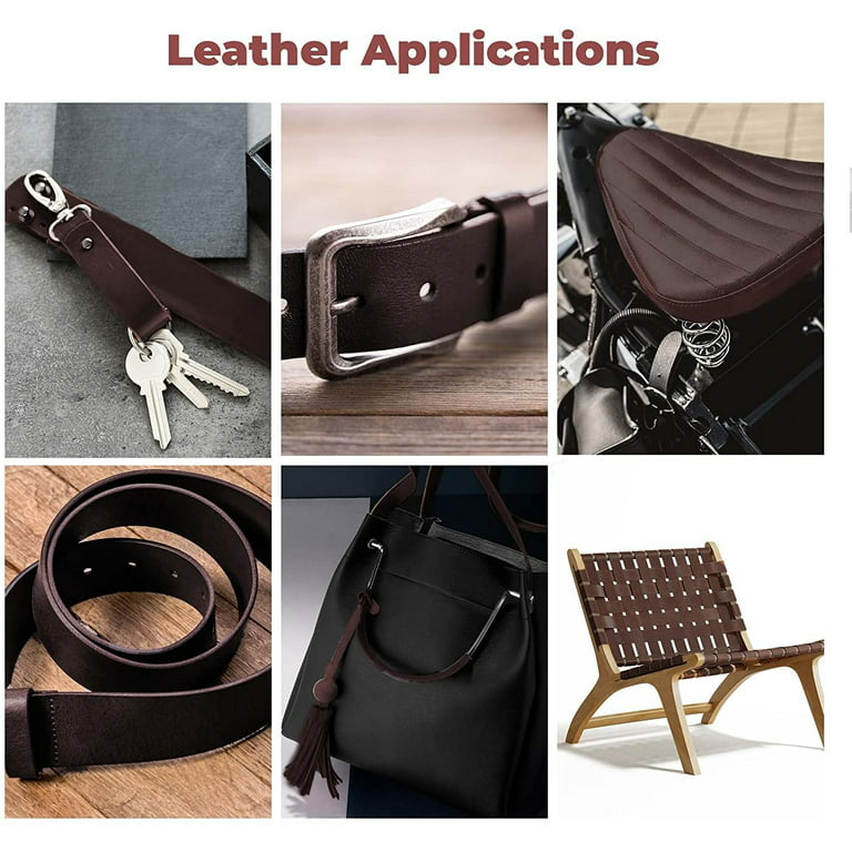 Leather Straps for Crafts, 1/2 Wide Full Grain Leather Strips