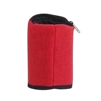 Anuirheih Wrist Guard Protective, Wrist Brace with Pocket Zippered Wristband, Wrist Support for Adults,Kids(Red)