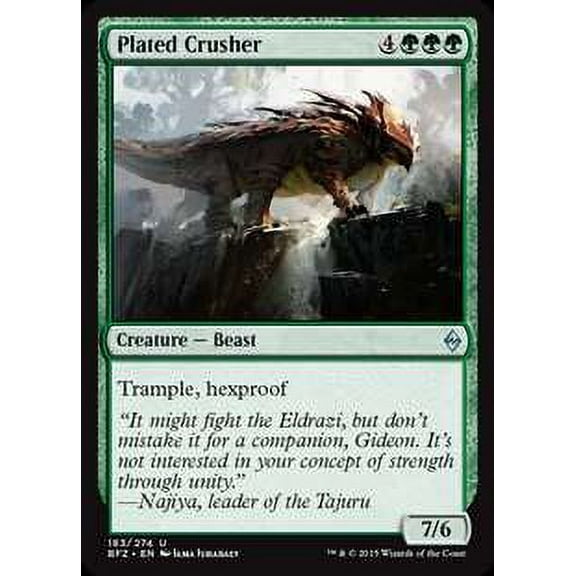 MtG Battle for Zendikar Uncommon Plated Crusher (Foil) #183