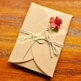 thumbnail image 3 of SEWCHICS Handmade Elegant Dried Flower Greeting Cards, 18pcs Assorted Colors, Perfect for Business and Personal Use, 3 of 8