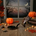 thumbnail image 1 of Halloween Ribbon | 9 Meter Roll of Polyester Decorative Ribbon for Party Decorations, Gift Wrapping, and DIY Crafts | Skull and Candy Corn Pattern | Halloween Party Supplies and Home Decor, 1 of 6