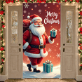 thumbnail image 6 of Christmas Theme Merry Christmas Banner Santa Claus Design Festive Decoration Holiday Backdrop for Christmas Party Holiday Celebration Winter Decoration, 6 of 9