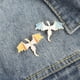 thumbnail image 1 of 2 piezas Broche de aleación de esmalte de aceite con forma de gota de pintura a la parrilla, 1 of 5