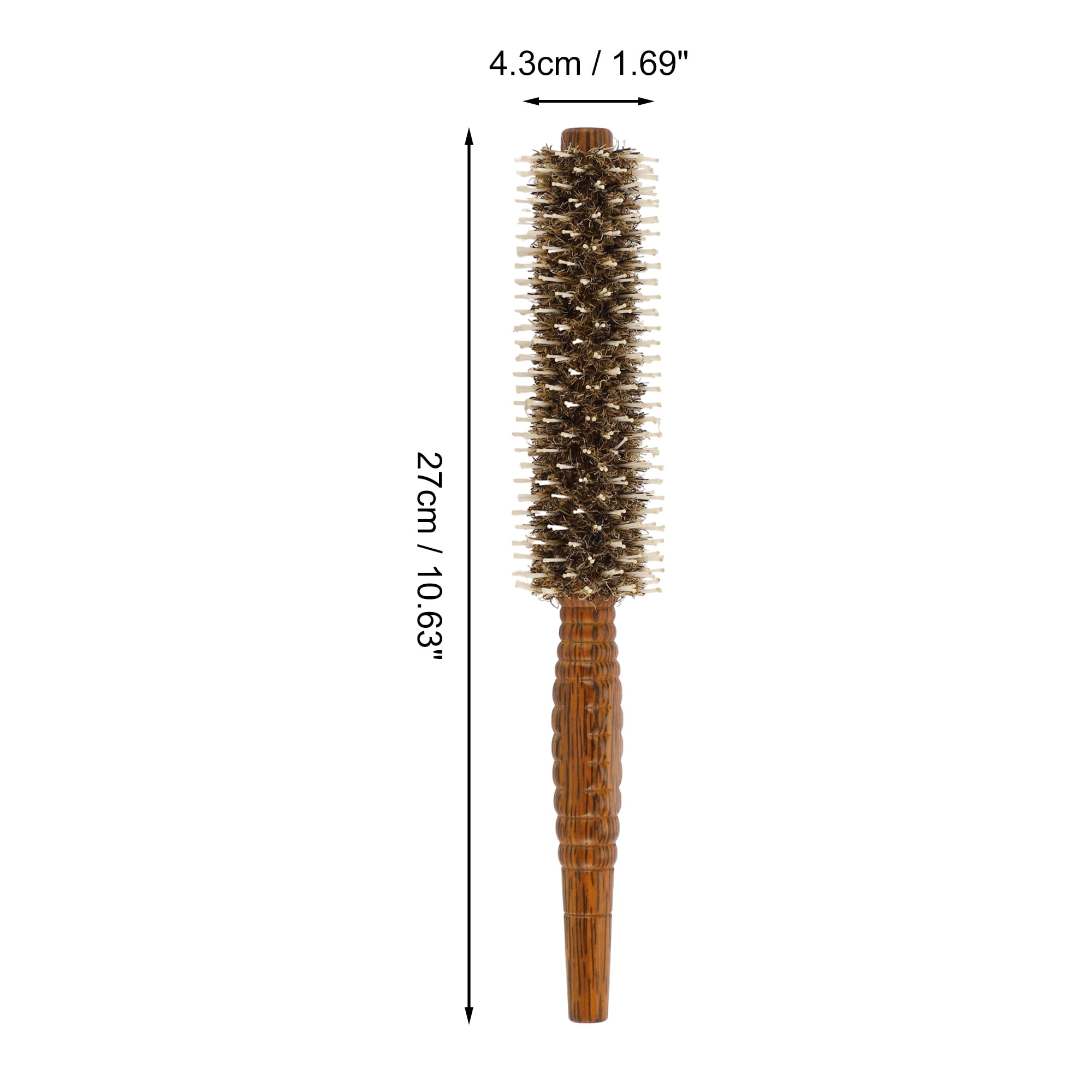 Unique Bargains 1Pc Curling Comb Hair Comb for Curly Straight Hair Brown S