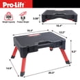thumbnail image 3 of Pro-Lift Portable Storage Step Stool– Non-Slip One Step Stool, Folding Step Ladder with Storage Box for Kitchen, Home, Truck, RV, SUV, and Camping, 3 of 9