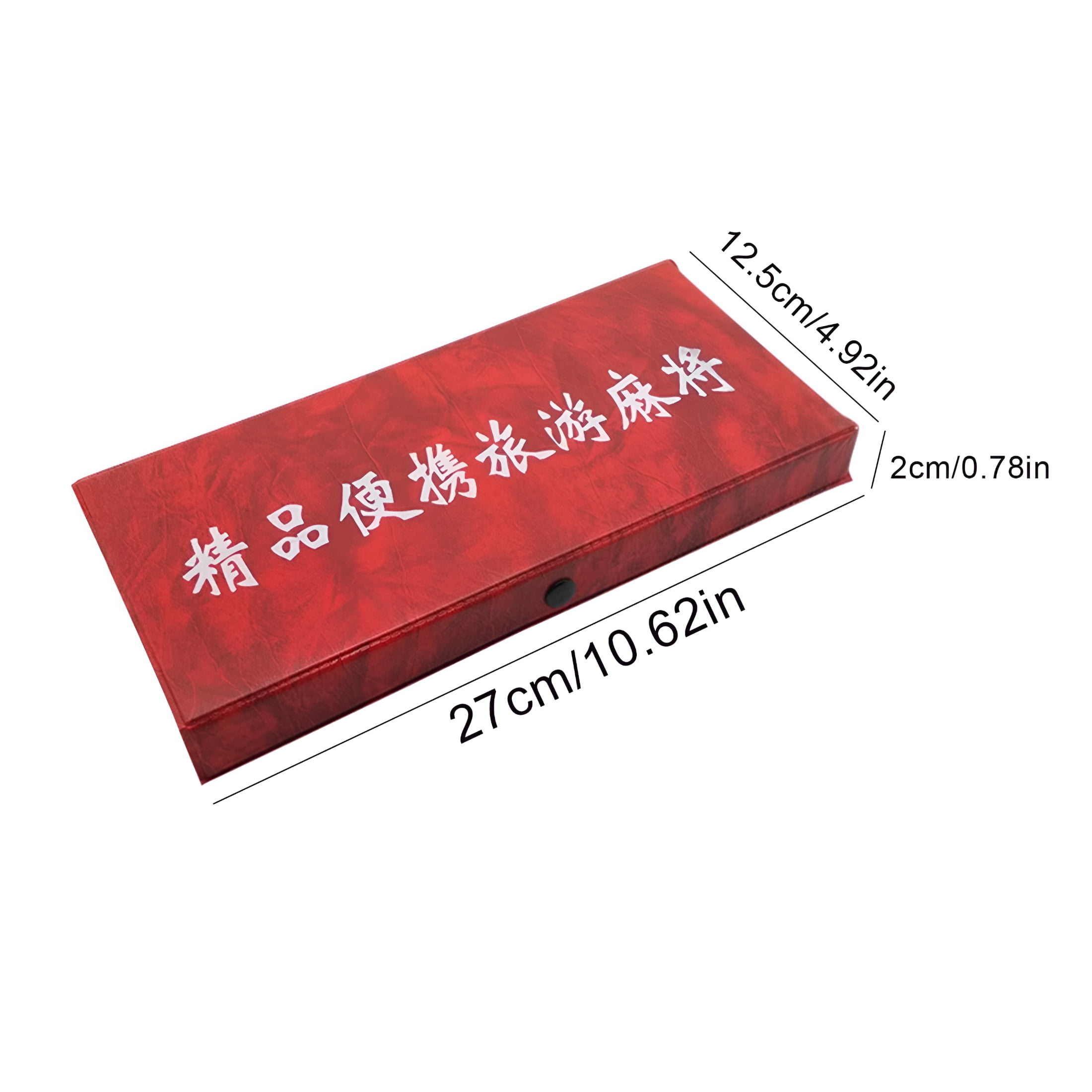 BESTSKY Portable Mah Jong Game Set Chinese Traditional Mahjong + English Instruction