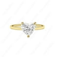 thumbnail image 3 of Cora Jewellery 2CT Heart Moissanite Solitaire Engagement Ring For Women, 10K Yellow Gold, 3 of 5