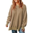 thumbnail image 2 of Sudadera SHEWIN casual de manga larga holgada para mujer, 2 of 6