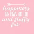 thumbnail image 2 of Matic,Jelena 26x26 White Modern Wood Framed Museum Art Print Titled - Happiness Paws Pink, 2 of 4