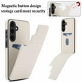 thumbnail image 2 of Compatible with Samsung Galaxy S24 FE Case, with PU Leather Credit Card Holder Magnetic Back Stand Rugged Slot Mobile Flip Purse Phone Cover for Samsung Galaxy S24 FE Women Men - Beige, 2 of 7