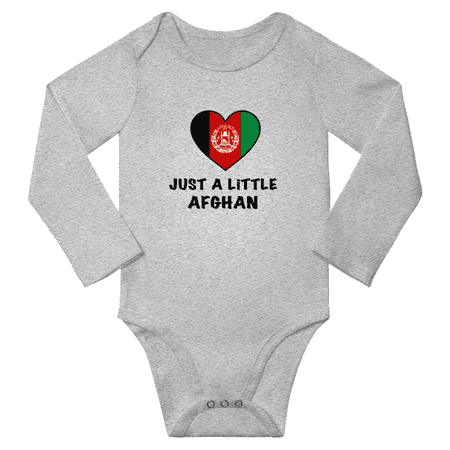 

Just a Little Afghan Baby Long Sleeve Romper (Gray 18 Months)