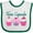 White and Green, variant on Inktastic Team Cupcake Happy Cupcakes Boys or Girls Baby Bib