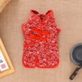 thumbnail image 3 of Chaleco para perro de Año Nuevo chino, traje Tang Cheongsam, ropa de verano para cachorros de gato, abrigo para Yorkshire, Pomerania, Shih Tzu, caniche, bichón, 3 of 5