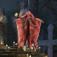 thumbnail image 4 of Holloyiver Halloween Animated Hanging Ghost Prop,Sound Creepy Floating Skeleton Witch with Veil Decoration,Porch Haunted House Decorations for Spooky Parties Trick Treaters, 4 of 9