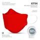 thumbnail image 5 of Cubrebocas Kf94 Tapabocas Máxima Protección Seguridad Kit 100 Rojo Gaon KF94, 5 of 7