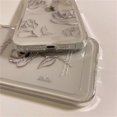 thumbnail image 4 of Funda rosa para iPhone 13 Pro Max, transparente con diseño floral, suave y flexible, a prueba de golpes., 4 of 5