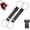 Black, variant on Adjustable Luggage Strap Bungee for Suitcase Handle, Adjustable Luggage Strap for Secure Stacking & Hands-Free Travel, Lightens Load, Easy to Identify Travel, for Suitcases (Orange, 4PCS)