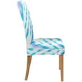 thumbnail image 3 of RYLABLUE Tie Dye Pattern Layered Colors Stretch Chair Cover Protector Seat Slipcover for Dining Room Hotel Wedding Party Set of 4, 3 of 5