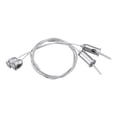 thumbnail image 4 of Unique Bargains Steel Cable Hanging Fixture Steel Ceiling Stud Wire Rope Kit for LED Panel Light, 4 of 5