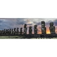 thumbnail image 3 of Wrobel, Karsten 18x9 Black Modern Framed Museum Art Print Titled - Tongariki Fire, 3 of 5