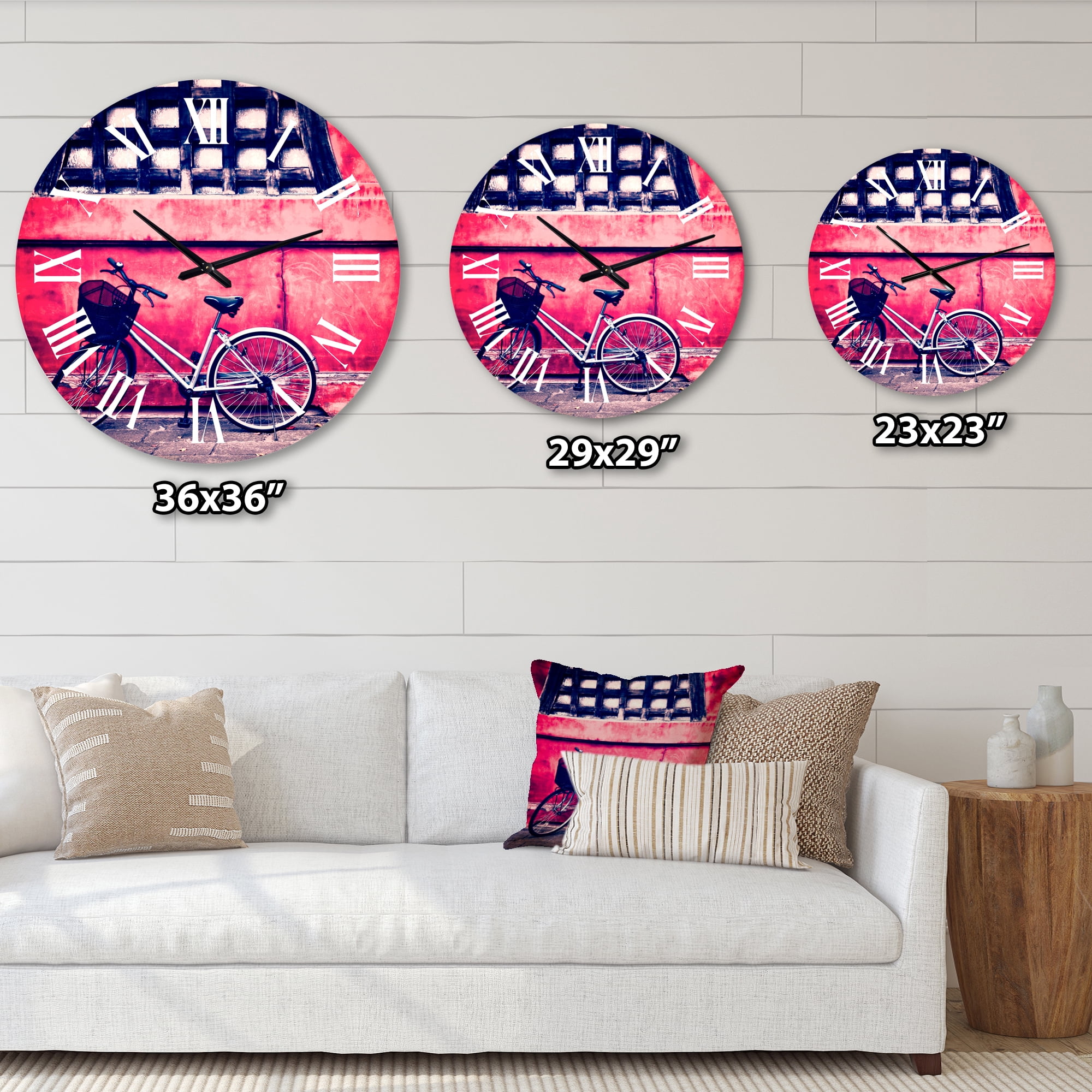 Designart 1 in Quartz Vintage Wall Clock