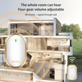 thumbnail image 6 of Wireless Doorbell Kit with 1000-Foot Range, Plug-In Receiver & Weatherproof Transmitter, 4 Volume Settings for Home, Apartment or Office(Gold), 6 of 6