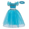 thumbnail image 4 of Disfraces de princesa Jasmine para niñas de 4 a 12 años, disfraces elegantes para niños, trajes de fiesta, Cosplay, 4 of 5