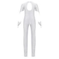 thumbnail image 4 of Haitryli Toddler Girls Ballet Leotards Full Body Gymnastics Unitards One Piece Dance Bodysuit Skating Jumpsuit White 12, 4 of 7