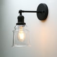 thumbnail image 6 of Pathson Vintage Wall Sconce Light with Clear Glass Bell Shape Shade for Bathroom Living Room Bedroom, 6 of 12