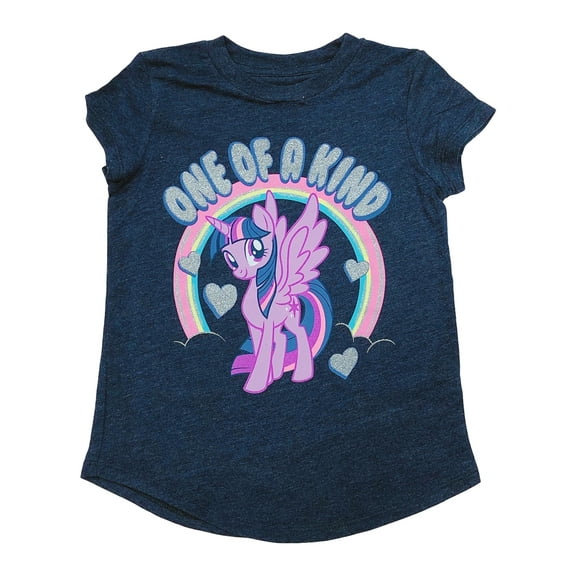 Jumping Beans My Little Pony Girls Blue Glitter One Of A Kind T-Shirt Shirt 7