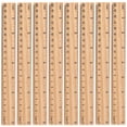 thumbnail image 3 of Shisuyan 30Pcs 8 Inches 20cm Wooden Ruler Training Aid Dressmaker One Side Double Scale Ruler, 3 of 8